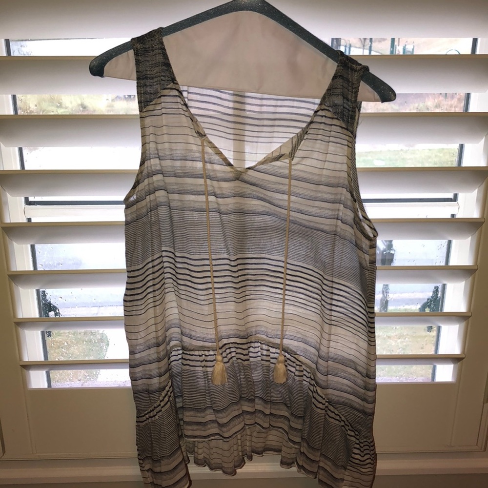 Striped sheet blouse